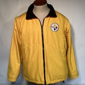 Pittsburgh Steelers Reversible Gold and Black Jacket and Vest Men’s size XL